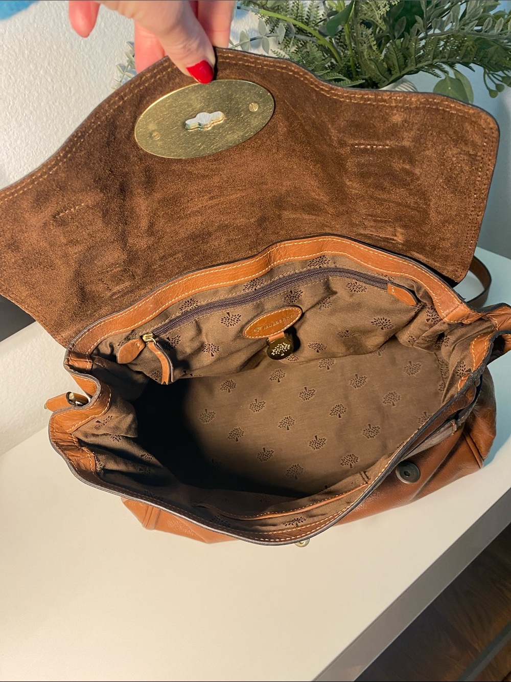MULBERRY Alexa Leather Satchel In Oak - Picture 5 of 17